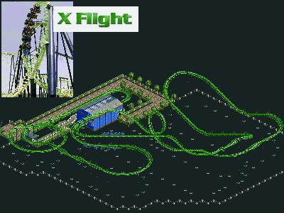 X - Flight ( Six Flags Worlds of Adventure )